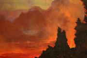 Jules Tavernier Kilauea Caldera, Sandwich Islands, oil painting on canvas